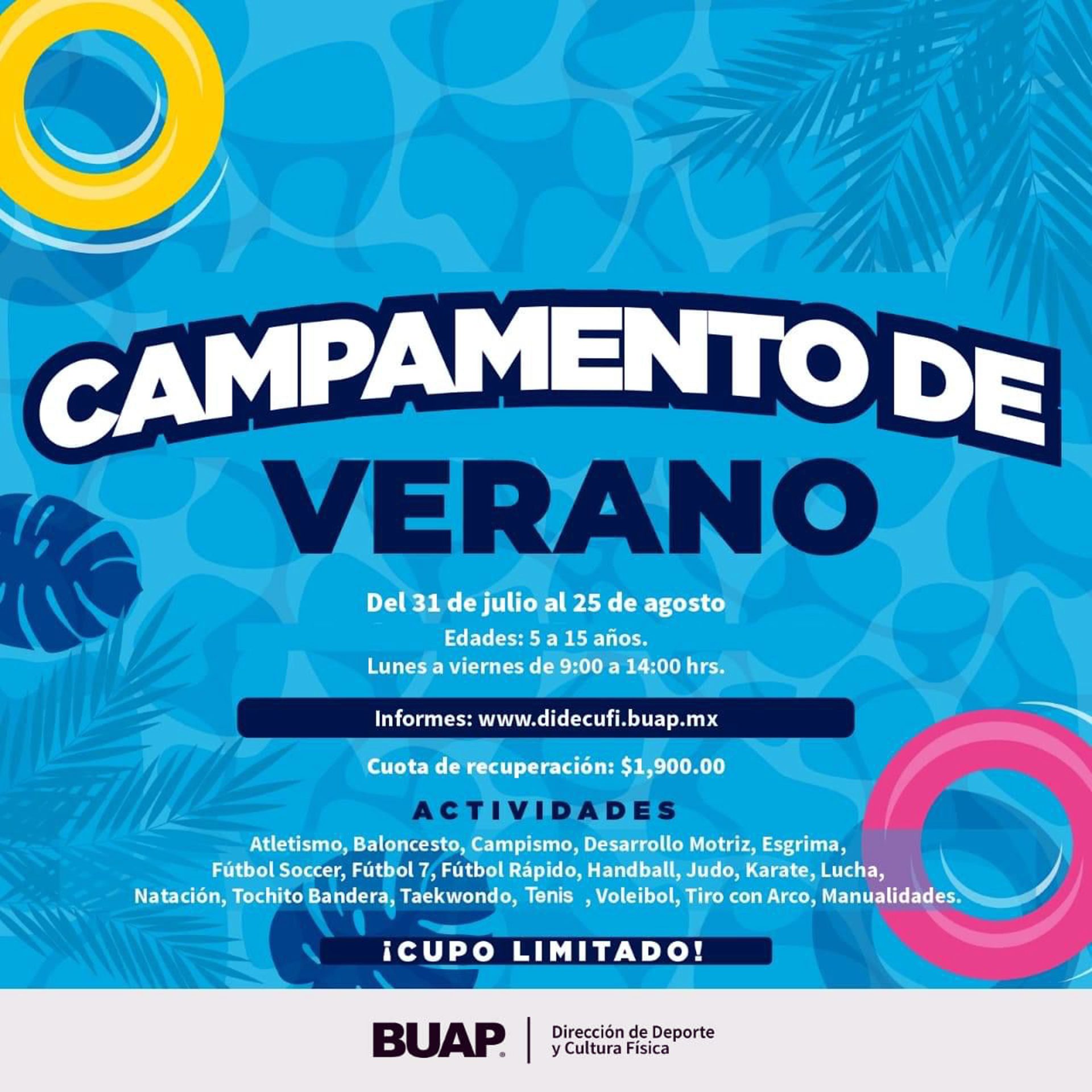 La BUAP Anuncia Su Campamento De Verano 2023 En Linea Puebla